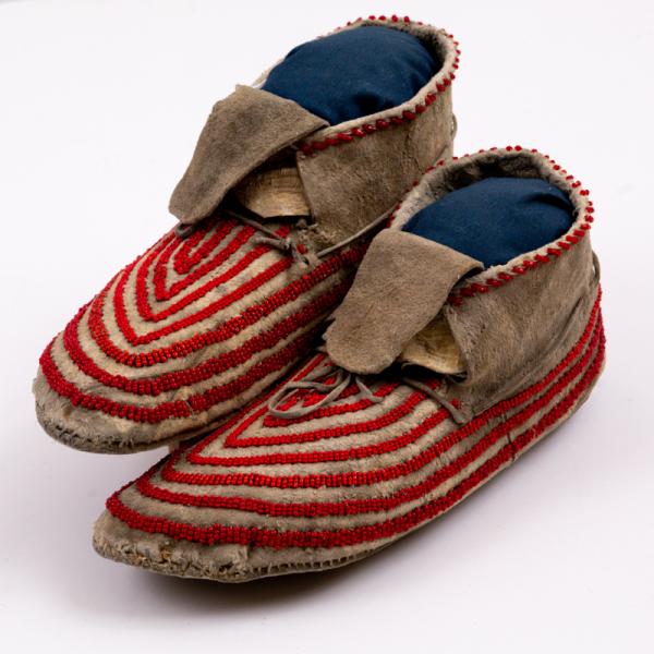 Sioux, moccasins, beaded, antique, 19th century, circa, 1890s