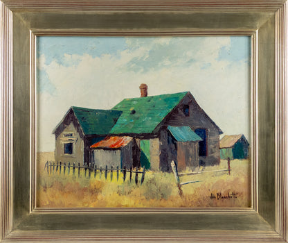 Ripe for Restoration (Abandoned Home, California), Painting, circa 1955