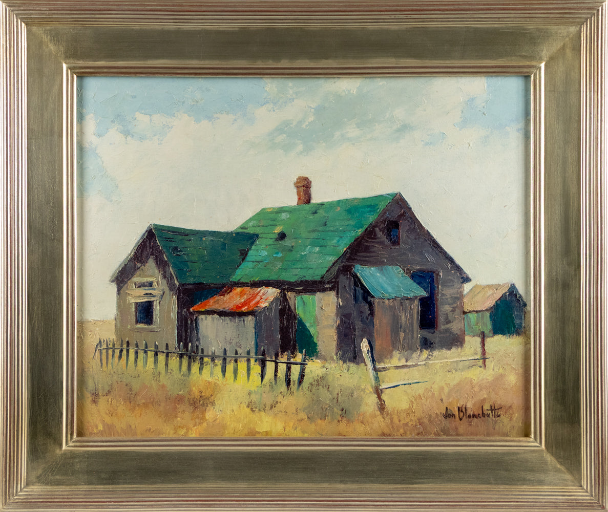Ripe for Restoration (Abandoned Home, California), Painting, circa 1955