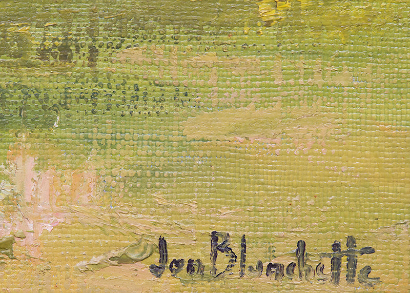 Mendocino Hippies (California Landscape with Campers), Painting, circa 1960