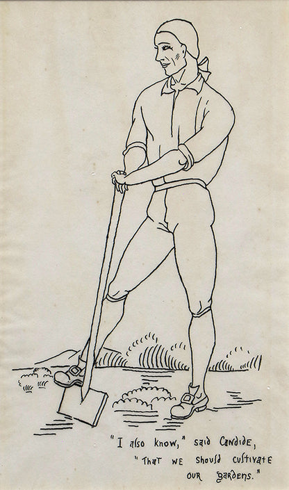 Illustration for Voltaire's Candide, Drawing, circa 1928