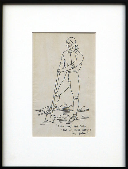 Illustration for Voltaire's Candide, Drawing, circa 1928