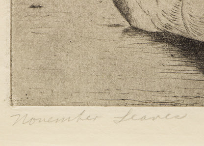 November Leaves, Artist Proof, Print, circa 1947