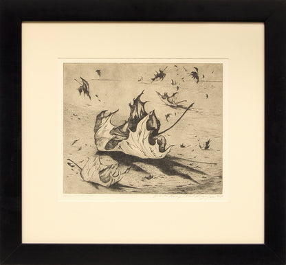 November Leaves, Artist Proof, Print, circa 1947