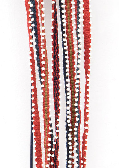 Classic Period Southeastern Beaded Sash, circa 1825-1850