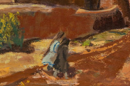 Untitled (Rancho de Taos Church in New Mexico), Painting, circa 1940