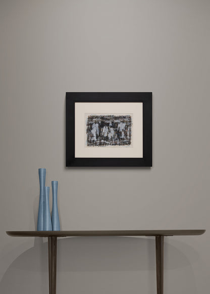 Untitled (Abstract in Brown, Cream, and Blue), Painting, circa 1955