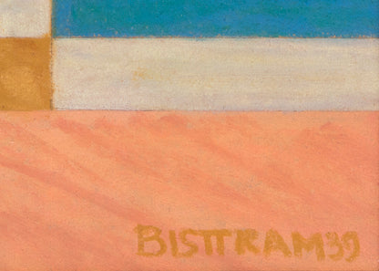 Untitled (Abstract in Cream, Gold, Pink, and Blue), Drawing, 1939
