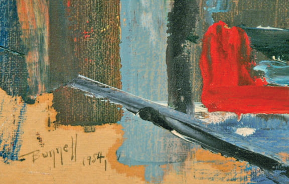 Charles Bunnell (1897-1968) artwork for sale. No. 18 Light and Shadow, Painting, 1954, Denver, Colorado, Art Gallery)