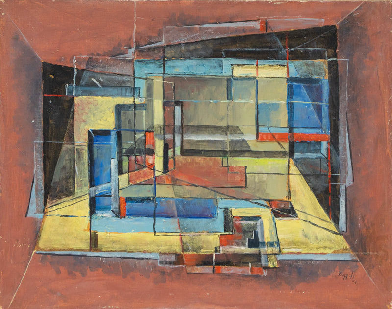 Charles Bunnell (1897-1968) artwork for sale. Untitled (Abstract), Painting, 1951, Denver, Colorado, Art Gallery)