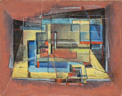 Charles Bunnell (1897-1968) artwork for sale. Untitled (Abstract), Painting, 1951, Denver, Colorado, Art Gallery)