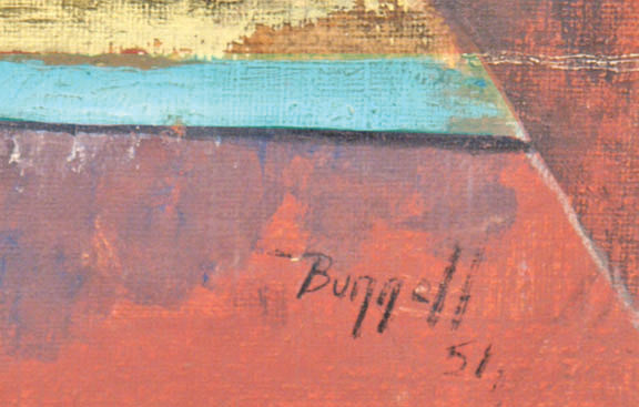 Charles Bunnell (1897-1968) artwork for sale. Untitled (Abstract), Painting, 1951, Denver, Colorado, Art Gallery)