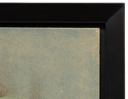 Untitled (Abstract in Pale Blue, Yellow, Gray and Black), Painting, 1954