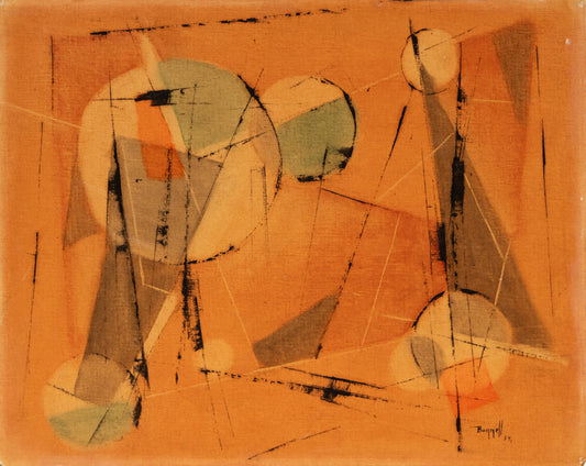 Charles Bunnell (1897-1968) artwork for sale. No. 14 Other Worlds, Painting, 1954, Denver, Colorado, Art Gallery)