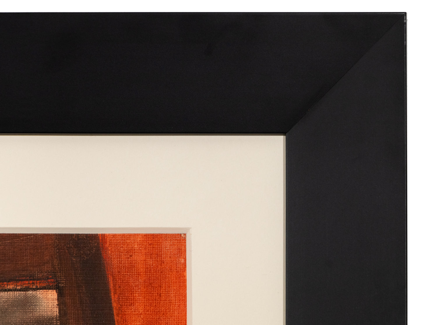 Untitled (Abstract in Orange, Black and Gray), Painting, 1959