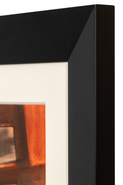 Untitled (Abstract in Orange, Black and Gray), Painting, 1959