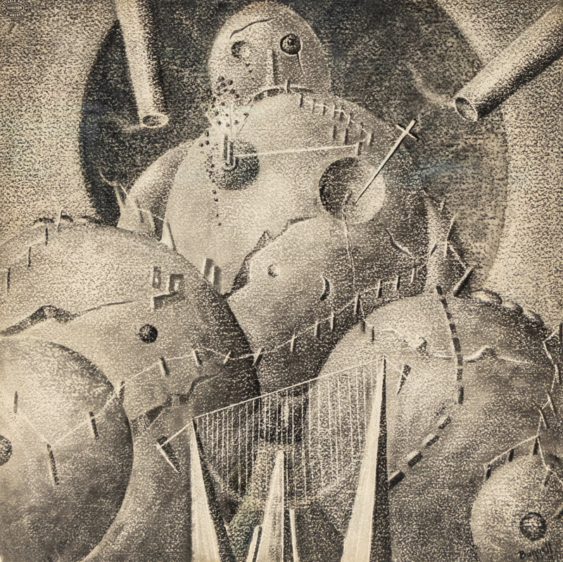 Rape of the Earth (Black & Blue Series), Drawing, 1941