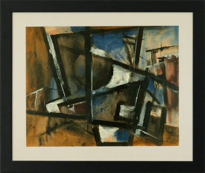 Untitled (Abstract Expressionist composition), Painting, 1963