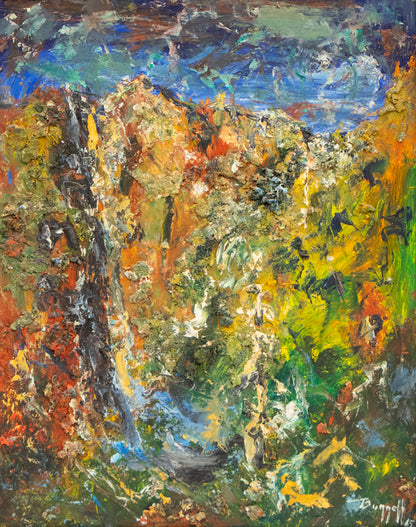 Charles Bunnell (1897-1968) artwork for sale. Landscape Abstracted, Painting, 1965, Denver, Colorado, Art Gallery)
