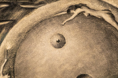 Man In His Search for God (Black & Blue Series), Drawing, 1939