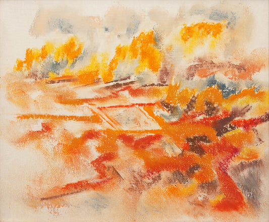 Howard Cook (1901-1980) artwork for sale. Autumn Color: Talpa Valley (New Mexico), Drawing, circa 1942, Denver, Colorado, Art Gallery)