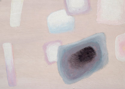 Precipitation (Abstract in White, Mauve, Pink, and Blue), Painting, 1961