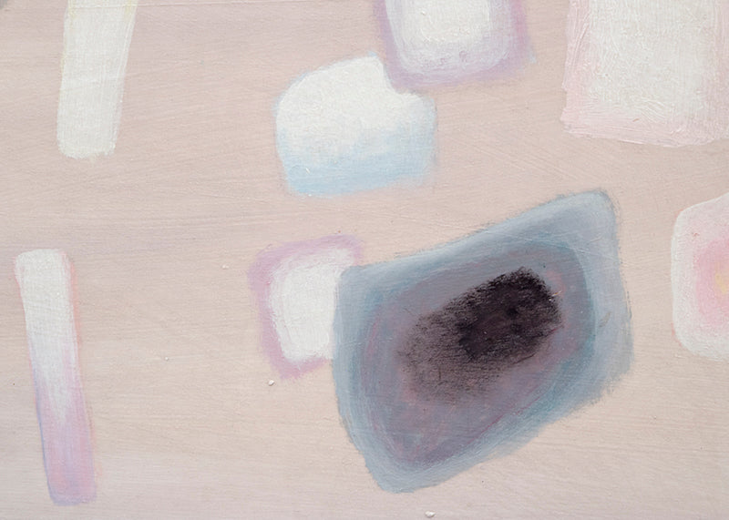 Precipitation (Abstract in White, Mauve, Pink, and Blue), Painting, 1961
