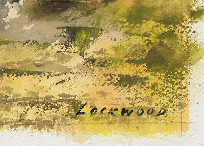 Untitled (Abstract in Yellow, Orange, Black, and Gray), Painting, circa 1960