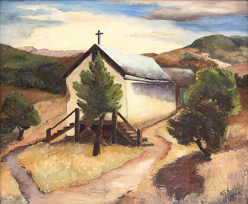 Andreas Andersen (1908-1974) artwork for sale. High Rolls, New Mexico, Painting, 1942, Denver, Colorado, Art Gallery)