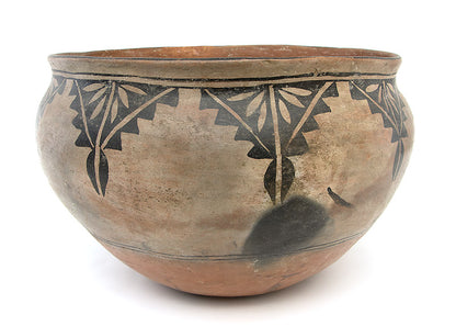 Polychrome Pottery Dough Bowl, circa 1920