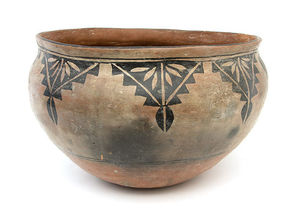 Polychrome Pottery Dough Bowl, circa 1920