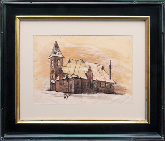 Church in Leadville (Colorado), Painting, 1938
