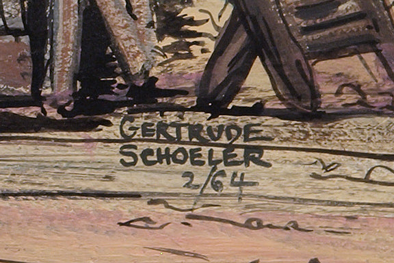 Lone Survivor, Georgetown, CO (Abandoned Building), Painting, dated 1964