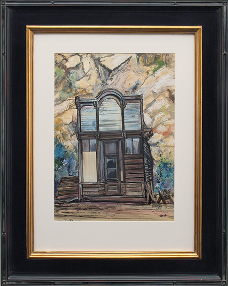 Lone Survivor, Georgetown, CO (Abandoned Building), Painting, dated 1964