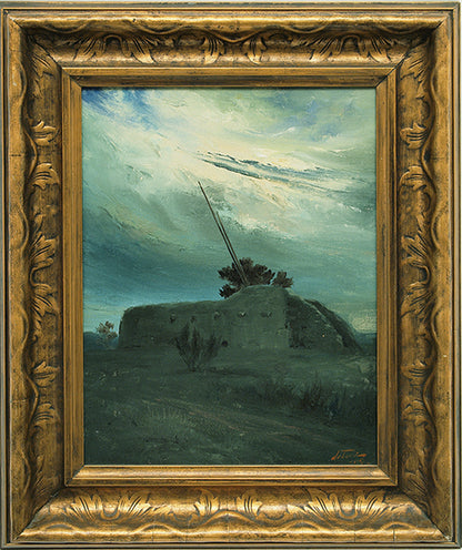 The Kiva at San Ildefonso, New Mexico, Painting, 1909