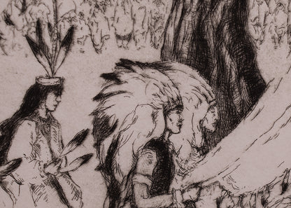 Comanche Dance, Ildefonso Pueblo (Artists Proof, edition of 50), Print, 1983