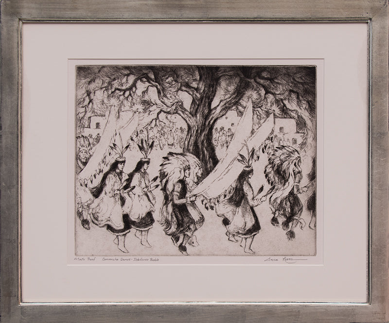Comanche Dance, Ildefonso Pueblo (Artists Proof, edition of 50), Print, 1983