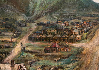 Victor, Colorado, Painting, dated 1942