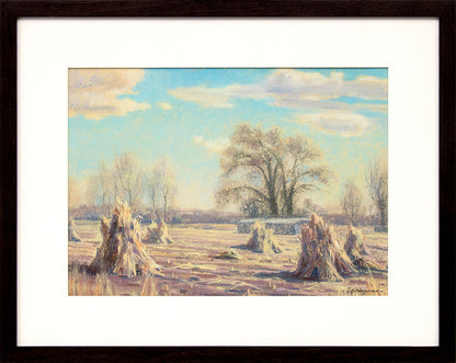 Untitled (Haystacks, Colorado), Drawing, circa 1940