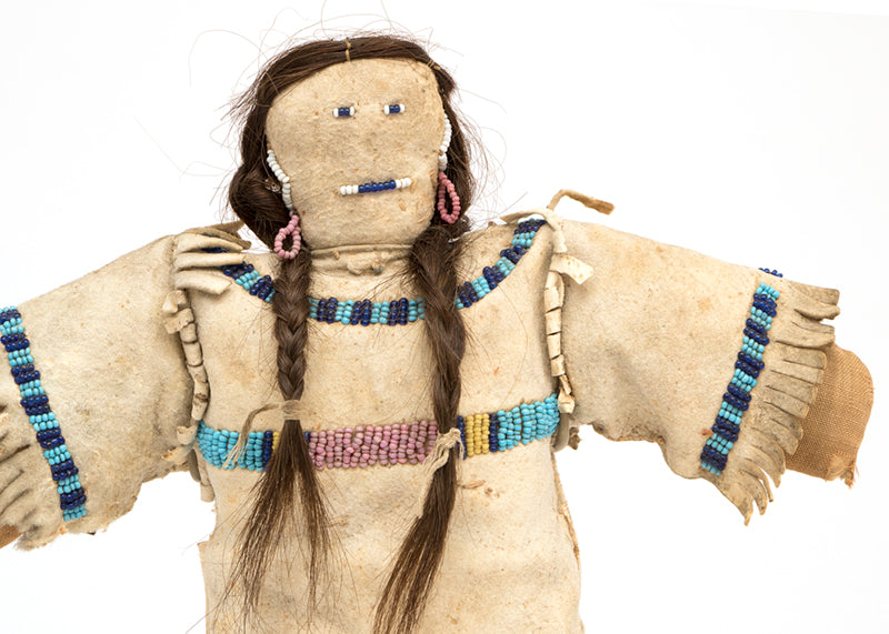 Beaded Hide Doll, circa 1890