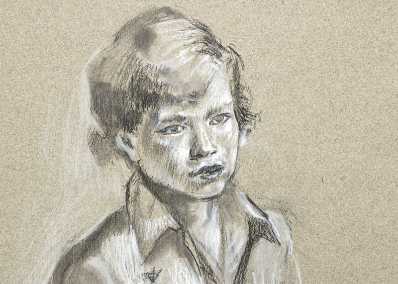 Pioneer Boy (Study of a Boy), Drawing, 1983