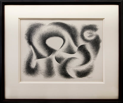 Convolution (Black and White Abstract), Print, 1948
