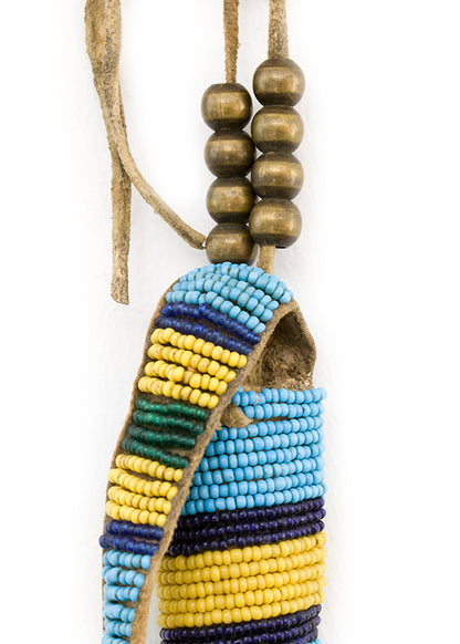 Beaded Hide Awl Case, circa 1890
