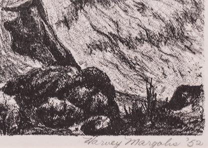 Desolate Ruler; 2/12 (Ravine in Storm), Print, 1952