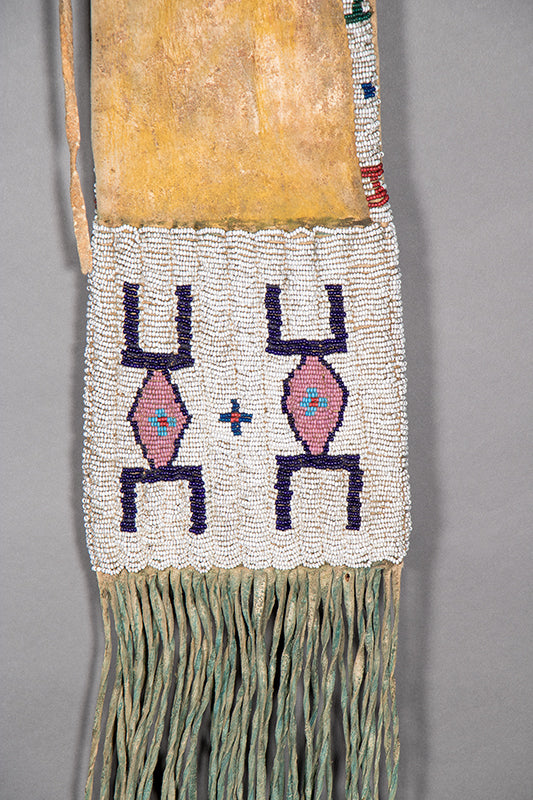 Classic Period Beaded Tobacco Bag, circa 1870
