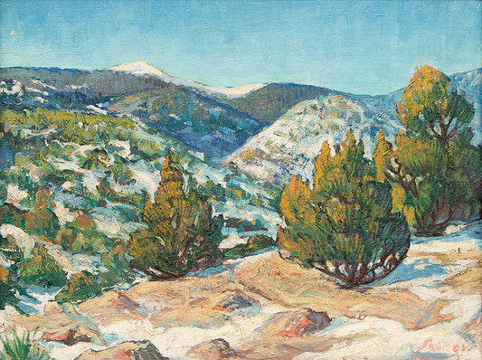 Taos Landscape (New Mexico), Painting, circa 1950