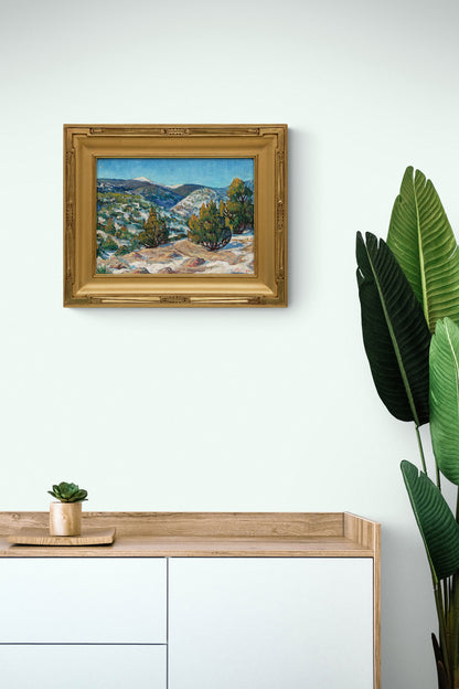 Taos Landscape (New Mexico), Painting, circa 1950