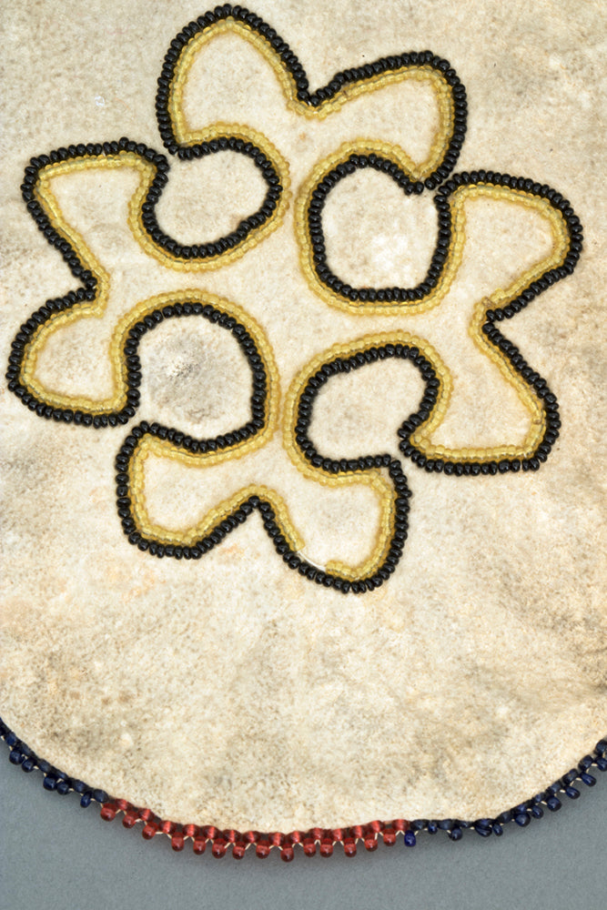 Beaded Hide Pouch, circa 1900