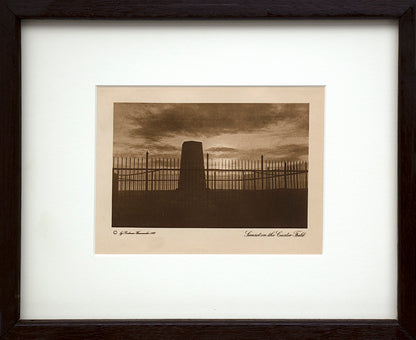 Sunset on the Custer Field, Photogravure, copyright 1913