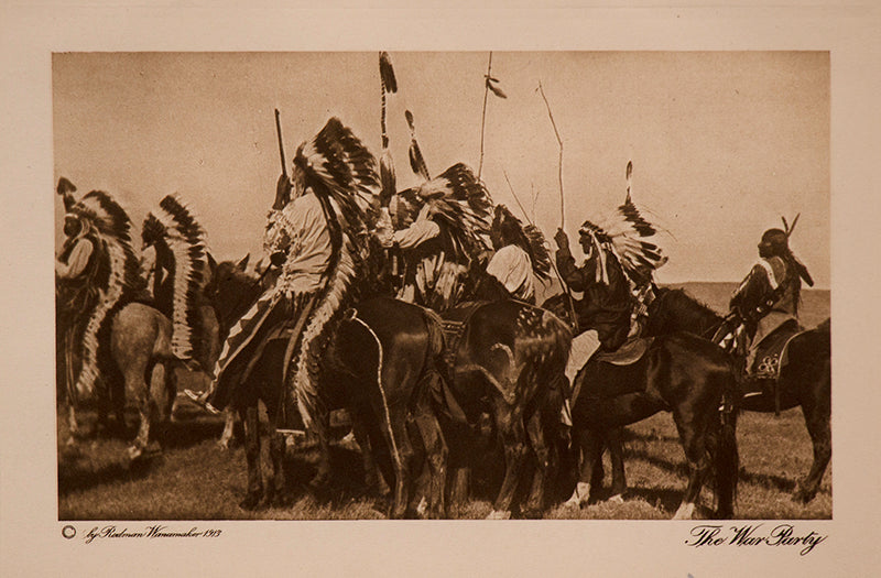 The War Party, Photogravure, copyright 1913